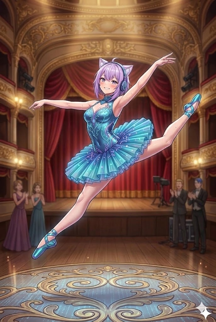 舞台で舞うプリマドンナのシス