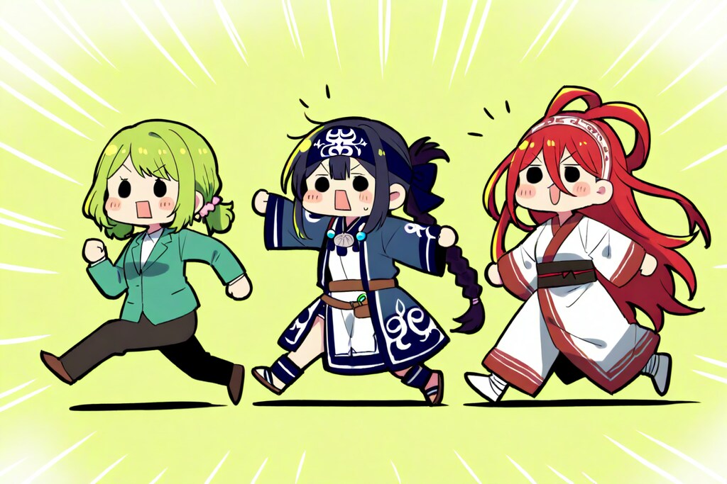 いろんなタイプのコロポックル