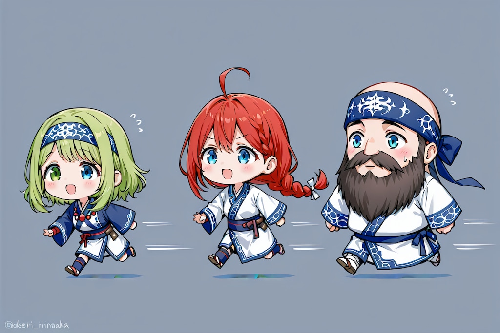 いろんなタイプのコロポックル