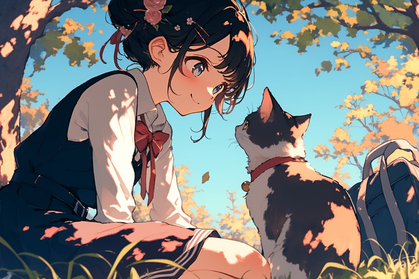 猫🐈とおだんごちゃん🍡✨98 | の人気AIイラスト・グラビア