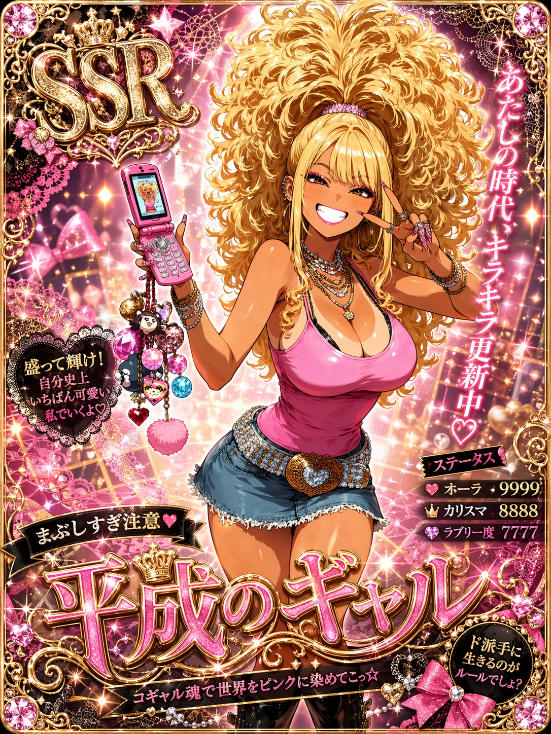 【限定SSR】平成のカリスマギャル | の人気AIイラスト・グラビア