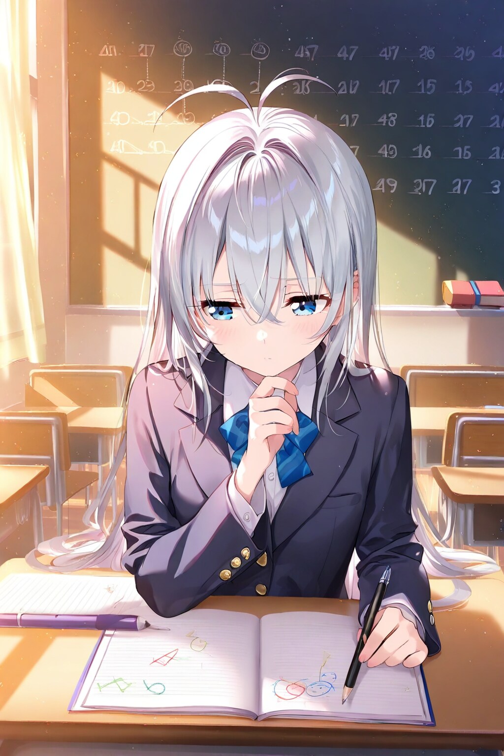 考えている顔
