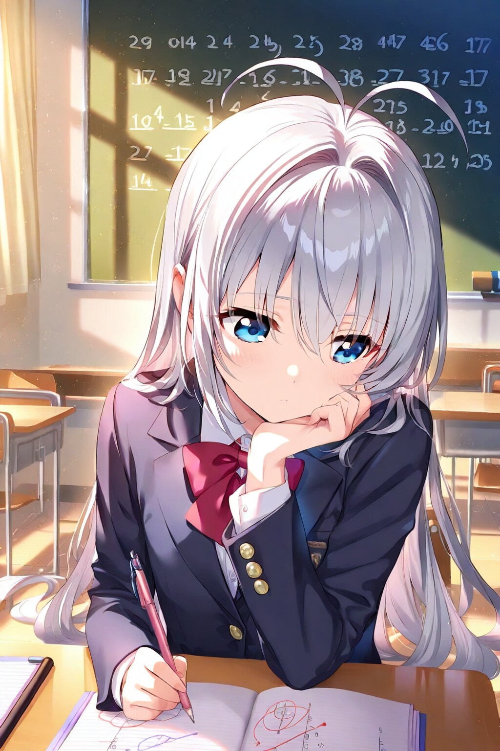 考えている顔