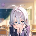 考えている顔 2枚目