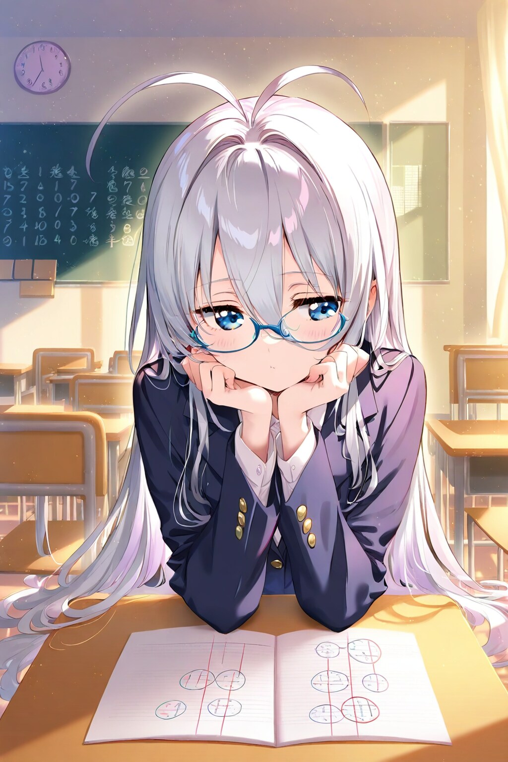 考えている顔