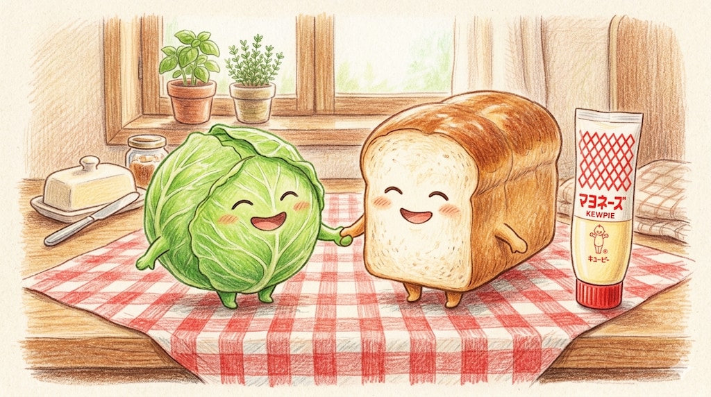 キャベツくんと食パンさん