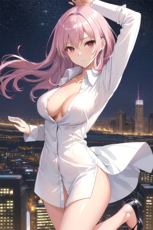 夜舞う美少女01