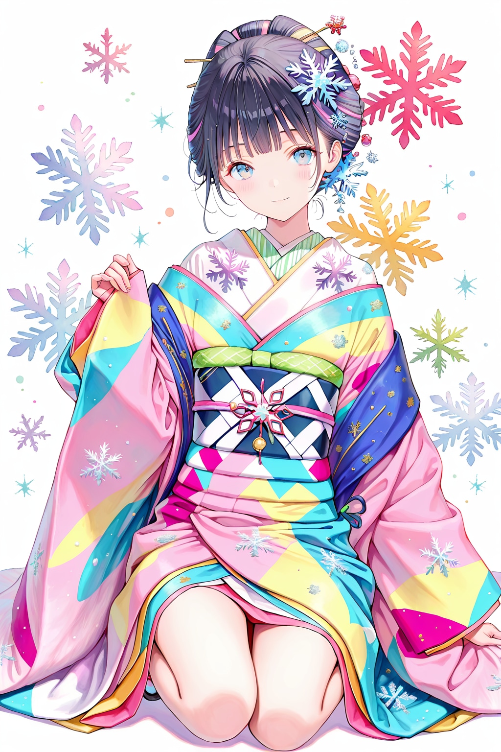 晴れ着(QILIN)(5) | の人気AIイラスト・グラビア