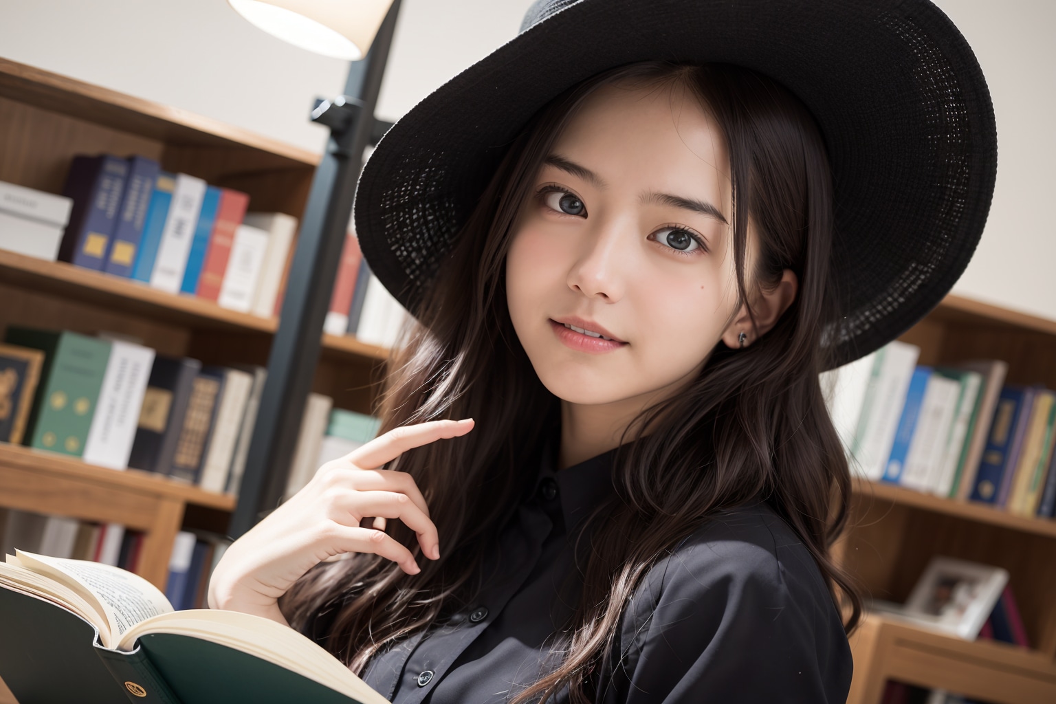 本を読む女性 2