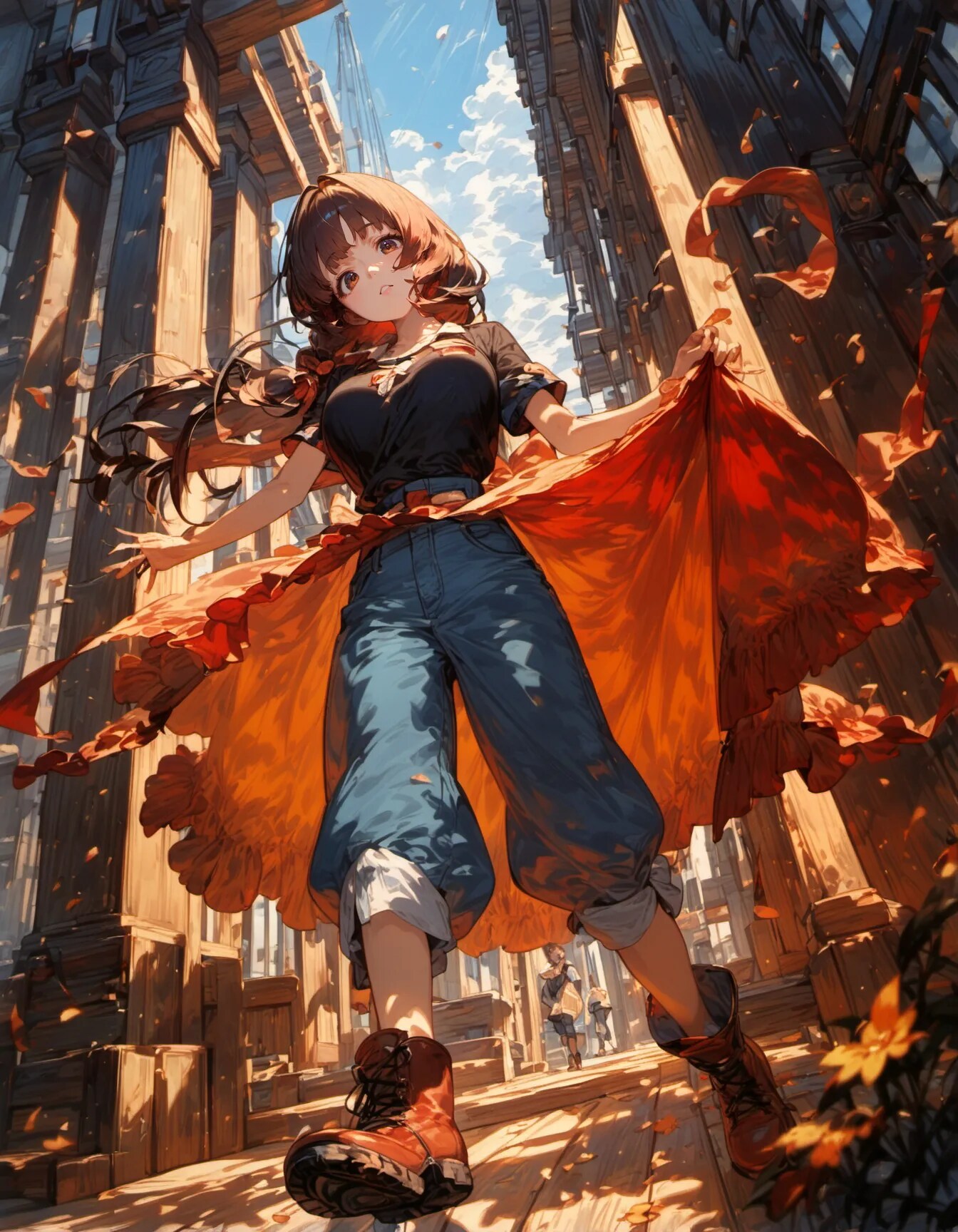 Scarlet Against the City | の人気AIイラスト・グラビア