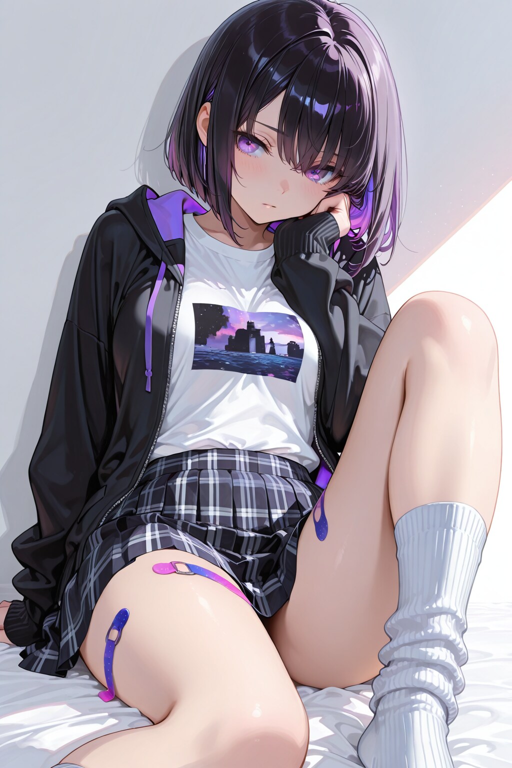 紫色が似合う女の子114