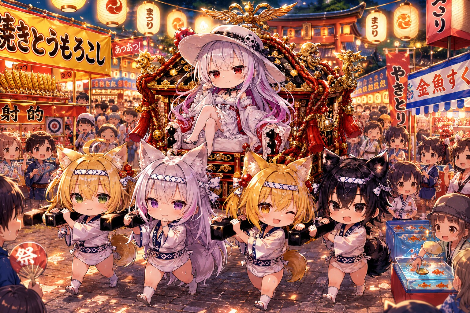 博多祇園山笠の大神さま(ちびキャラ)