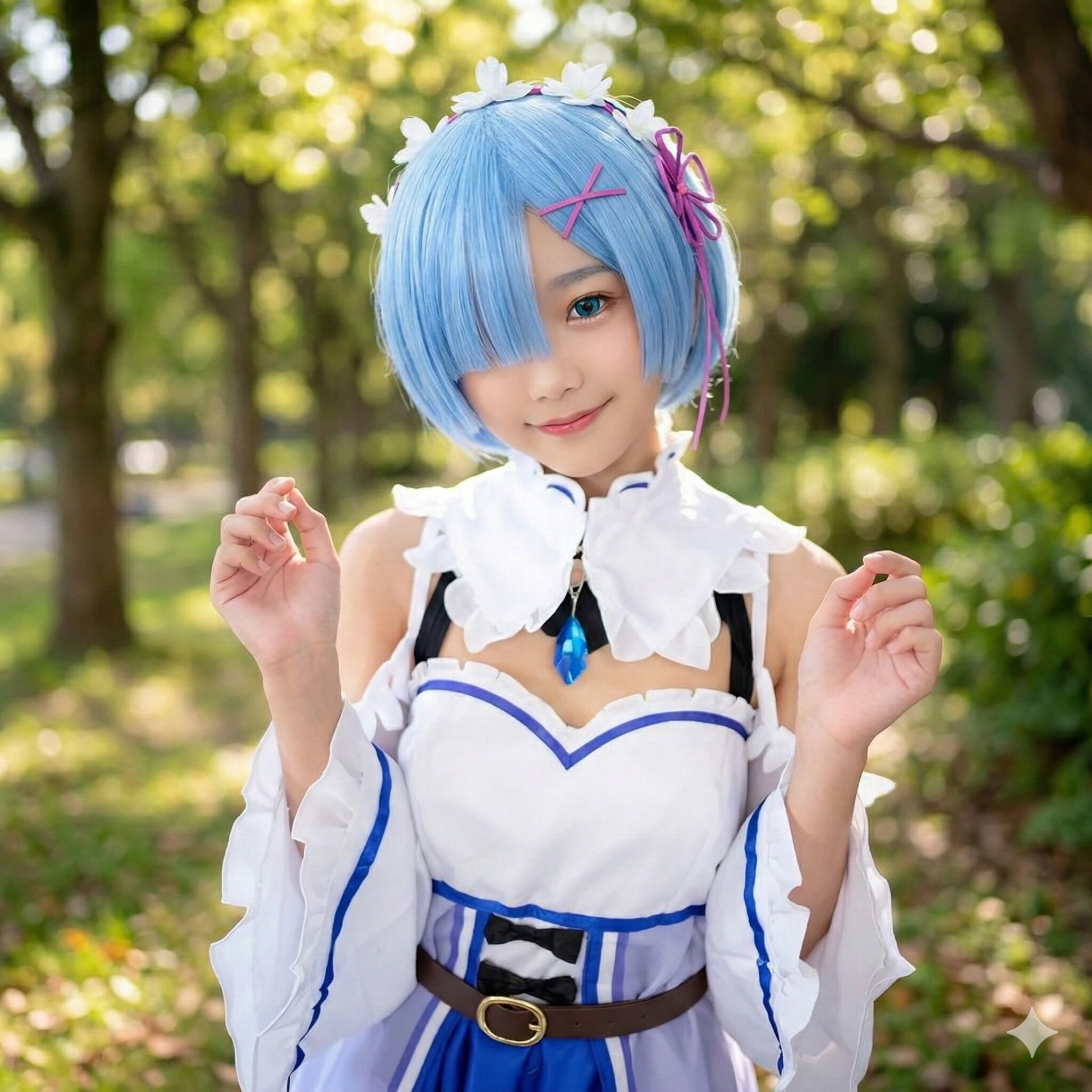 リゼロ レムさんラムさんのコスプレ