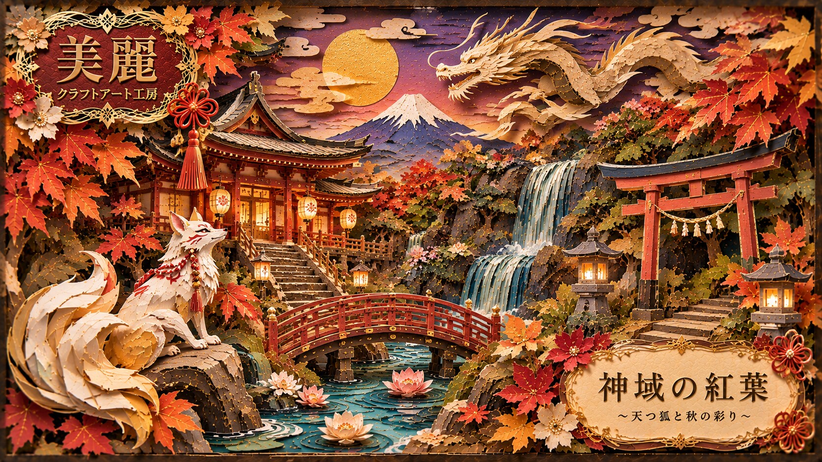 Exquisite Paper Craft / 美麗紙工芸 #patreon #ChatGPT #customGPT #GPTs  #美麗 #紙工芸 #beautiful #Japanese #Jap | の人気AIイラスト・グラビア