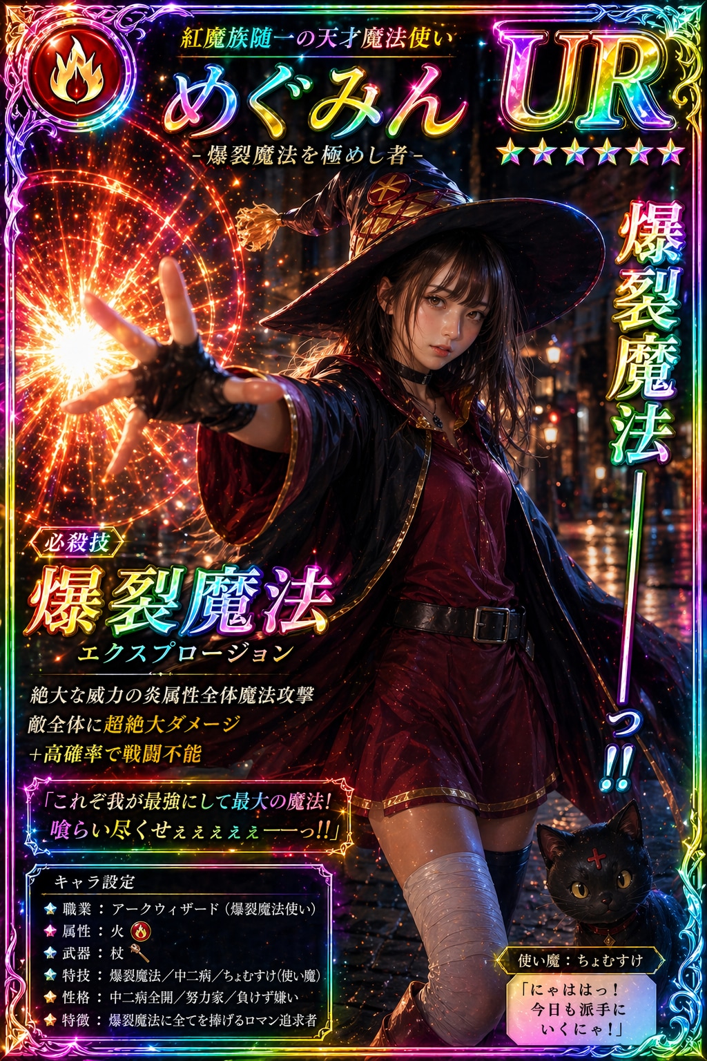 SSR　めぐみん　エクスプロージョンｗ　コスプレイヤー