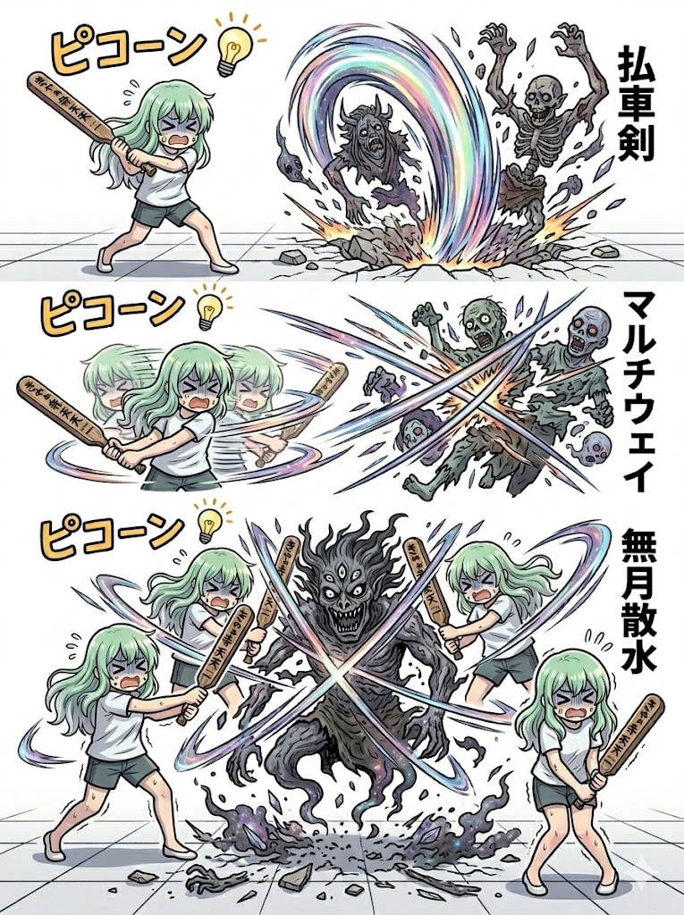 ホラー苦手姉貴閃く💡 | の人気AIイラスト・グラビア