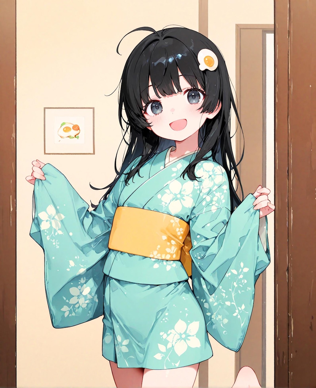 いつも着物の少女