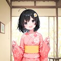 いつも着物の少女 2枚目
