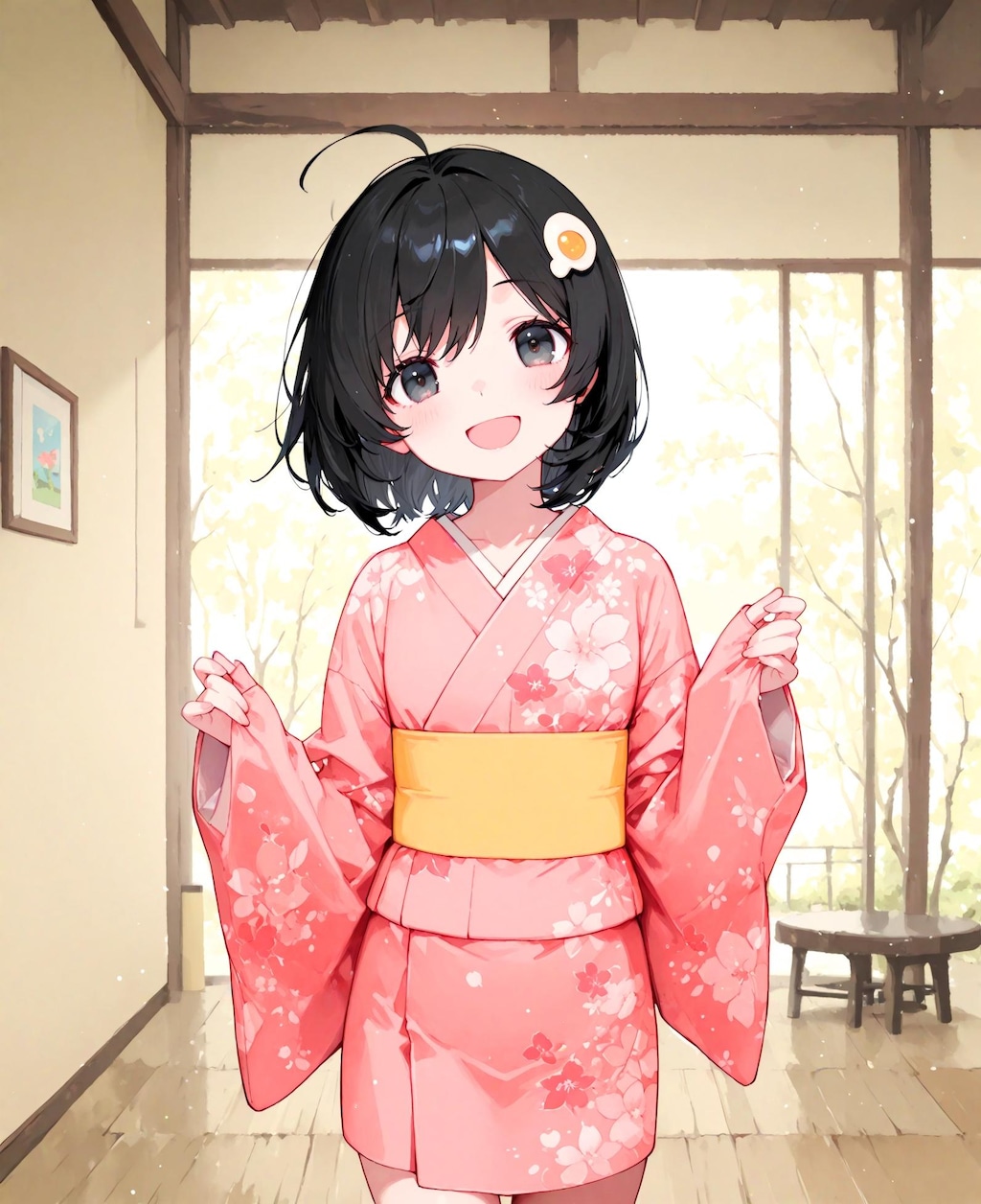 いつも着物の少女