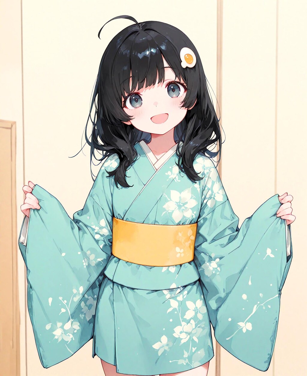 いつも着物の少女