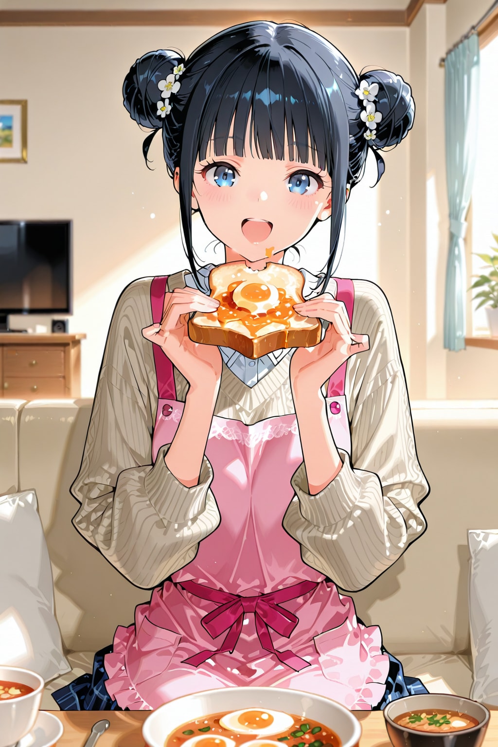 おだんごちゃん🍡✨と朝ごはん🍚✨　1/25