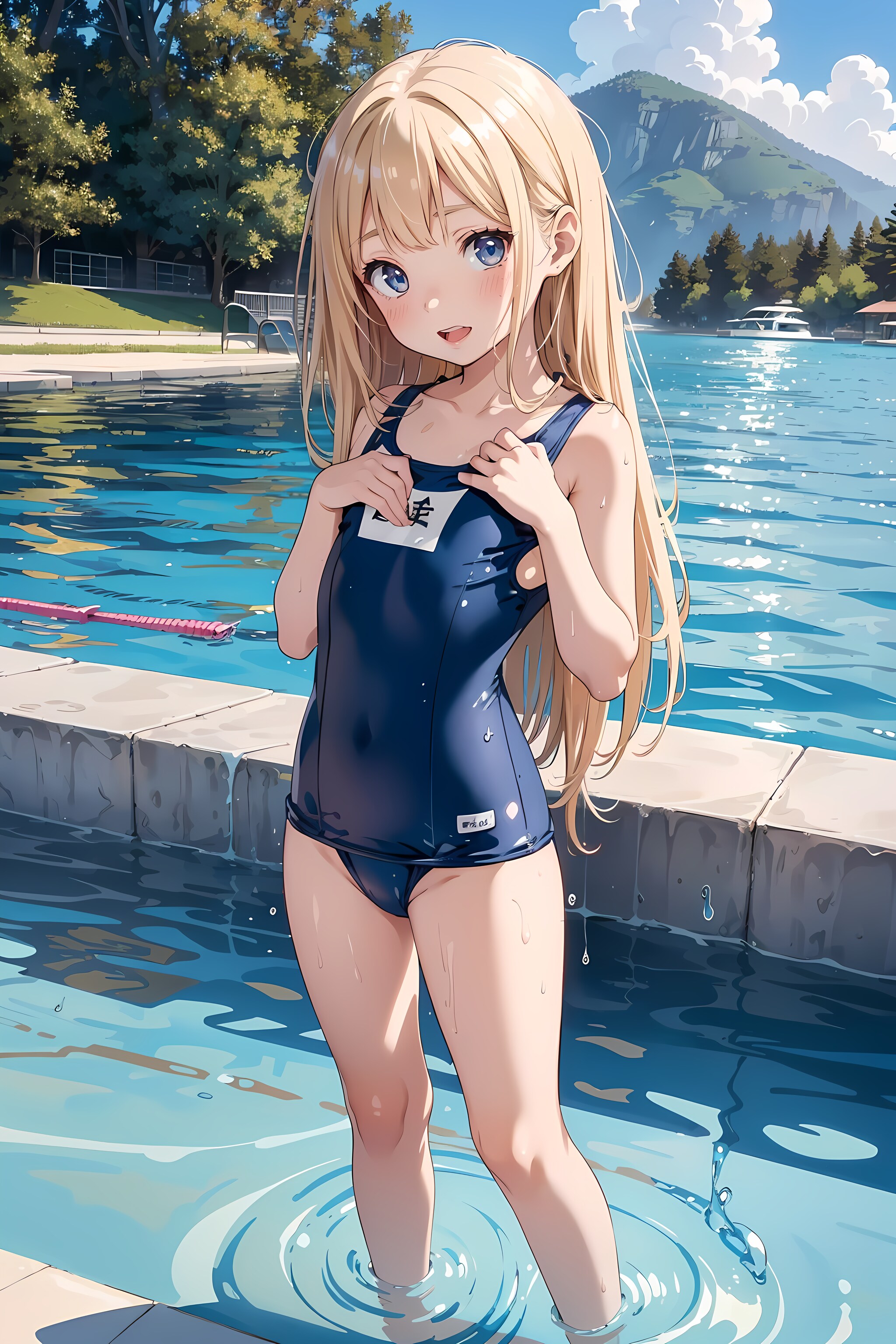 スク水×金髪①
