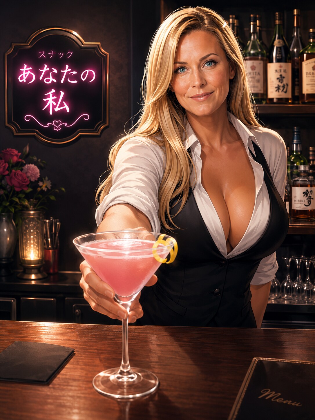 アキラさん、ひとりなの？ 珍しいわね。