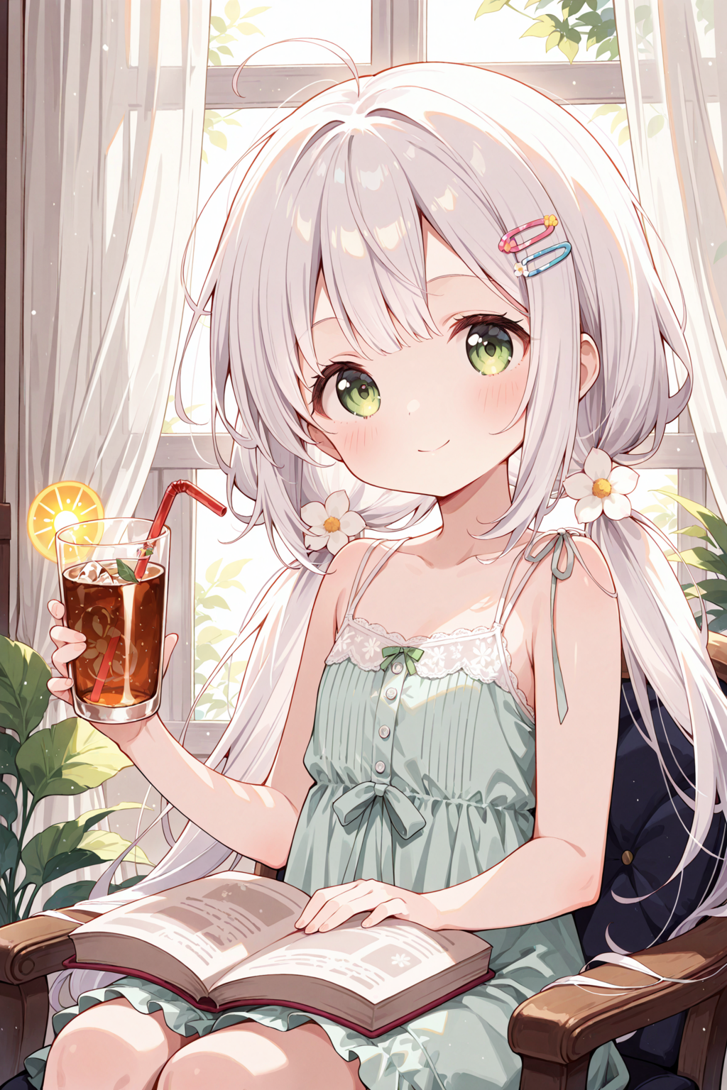 窓辺のティータイム