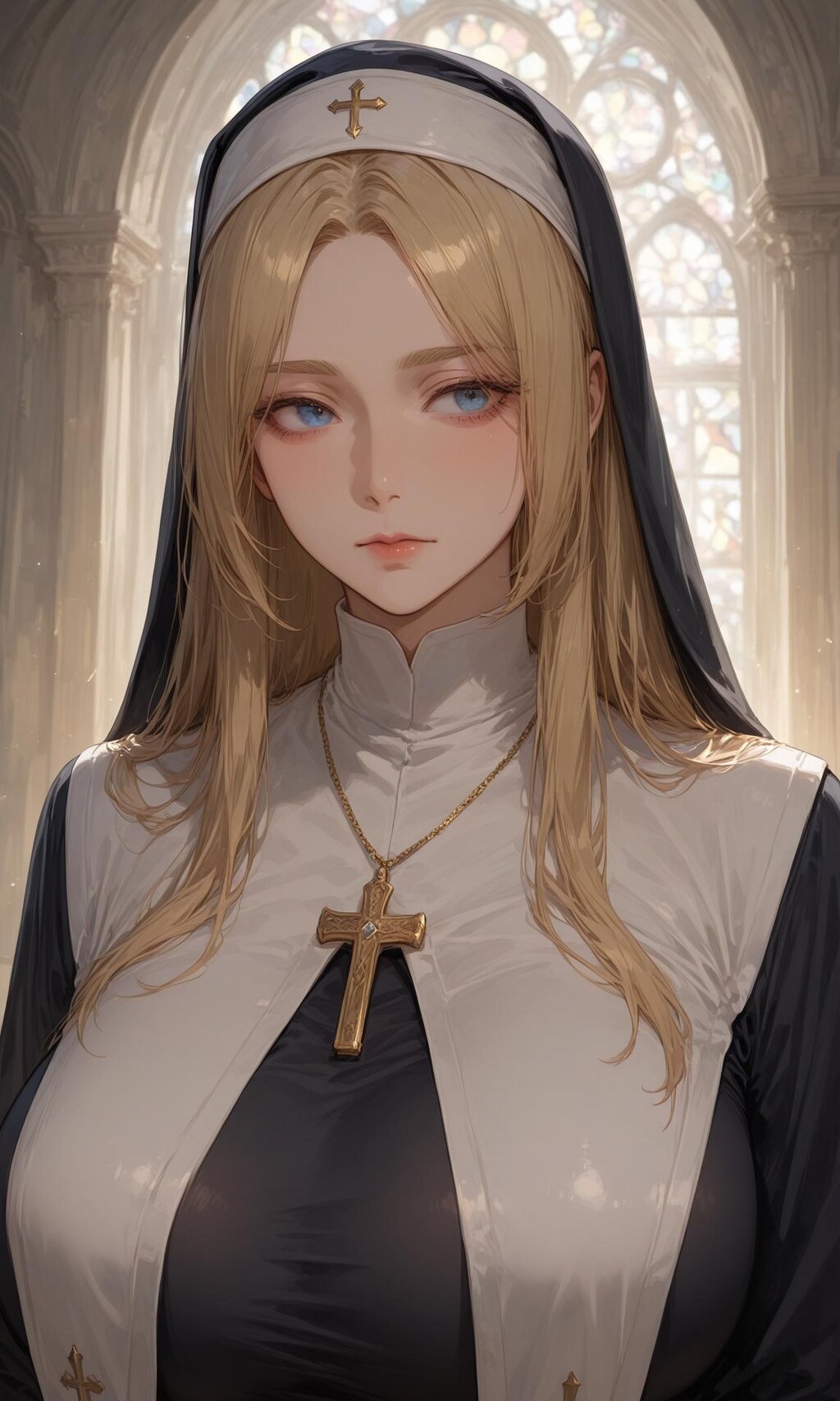 寡黙で綺麗なシスターさん