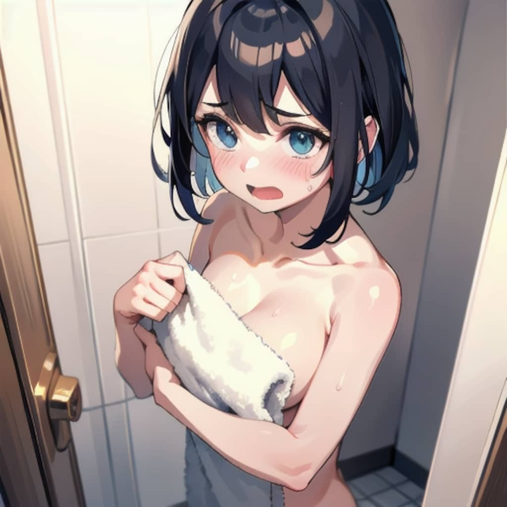 お風呂上がりの女の子