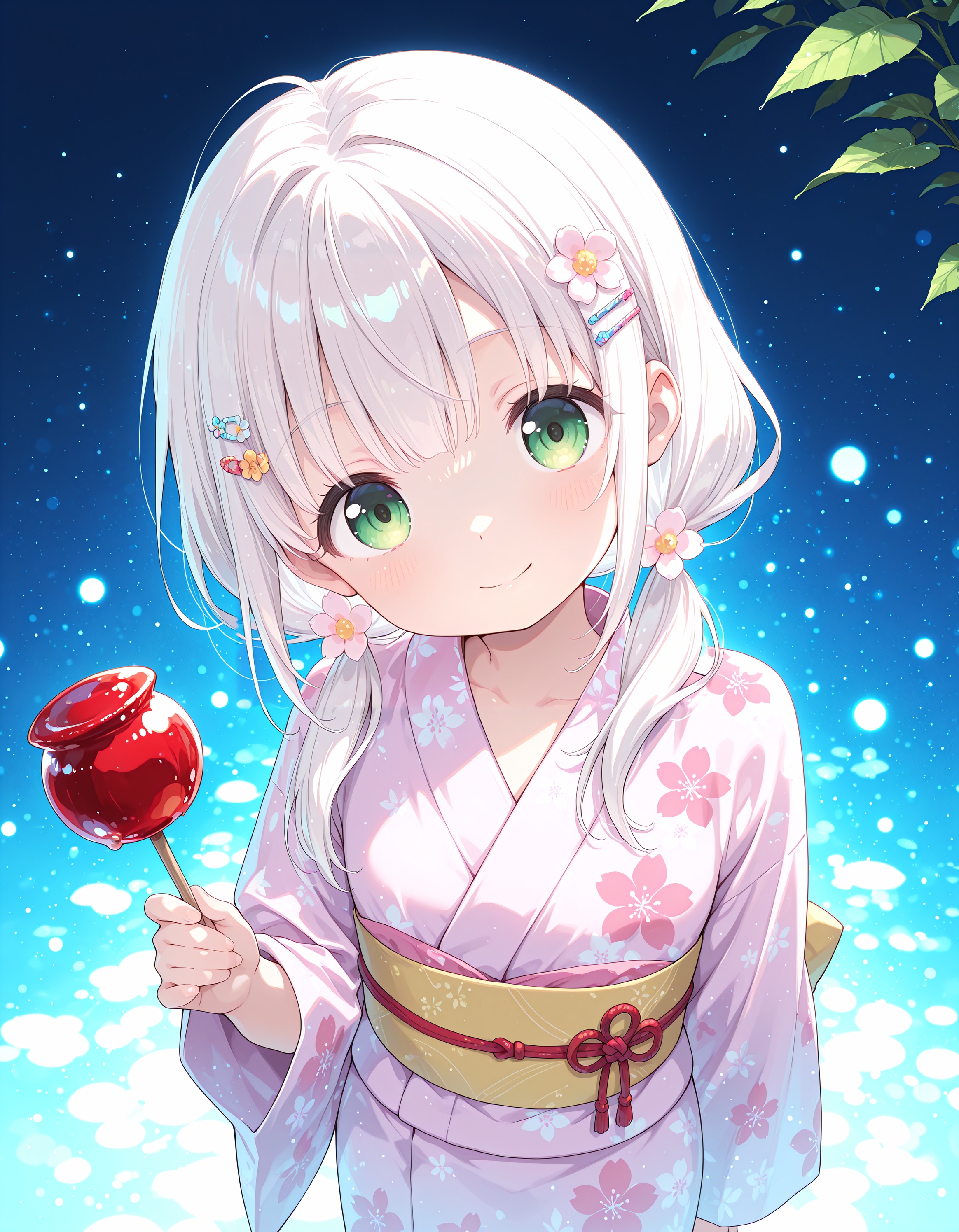 りんご飴、ひとくち食べる？ | の人気AIイラスト・グラビア