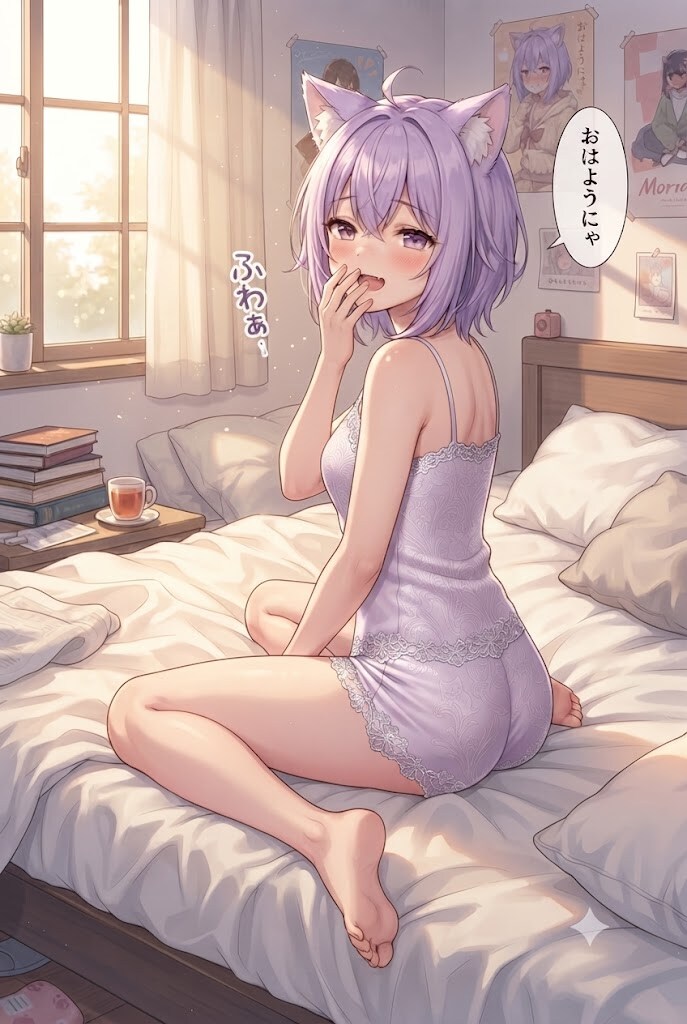 寝起きのセクシーなシス