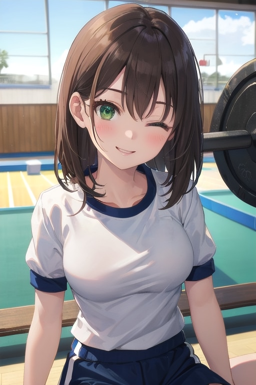 体操服の女の子１０ | の人気AIイラスト・グラビア