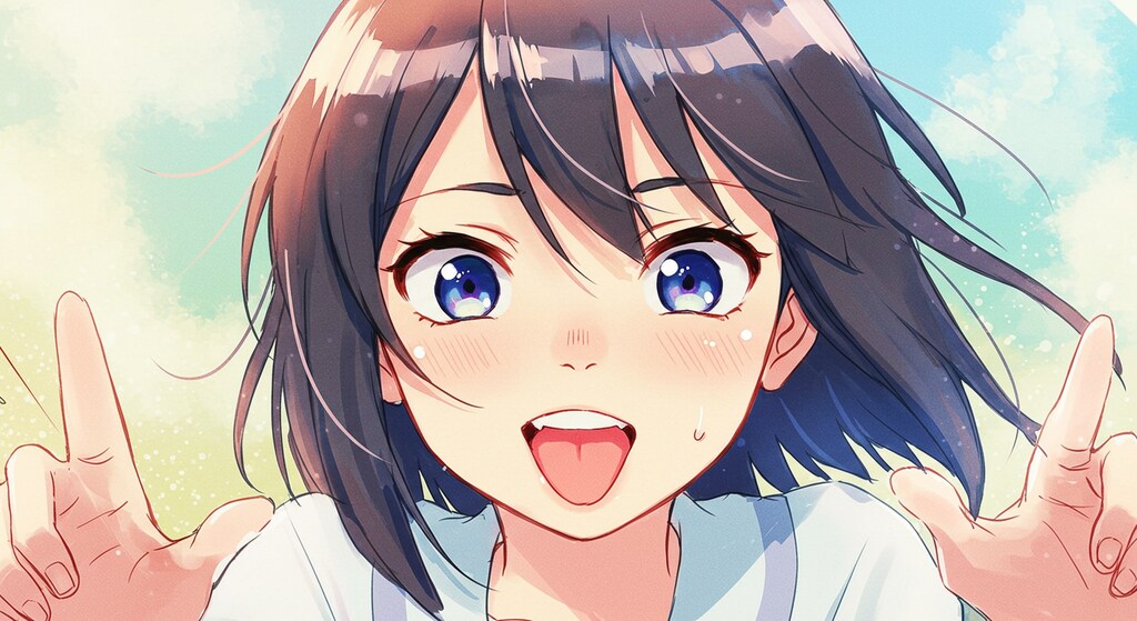 ムカつかせようとして、かわいくなってしまう少女 (バストアップいろいろ12)