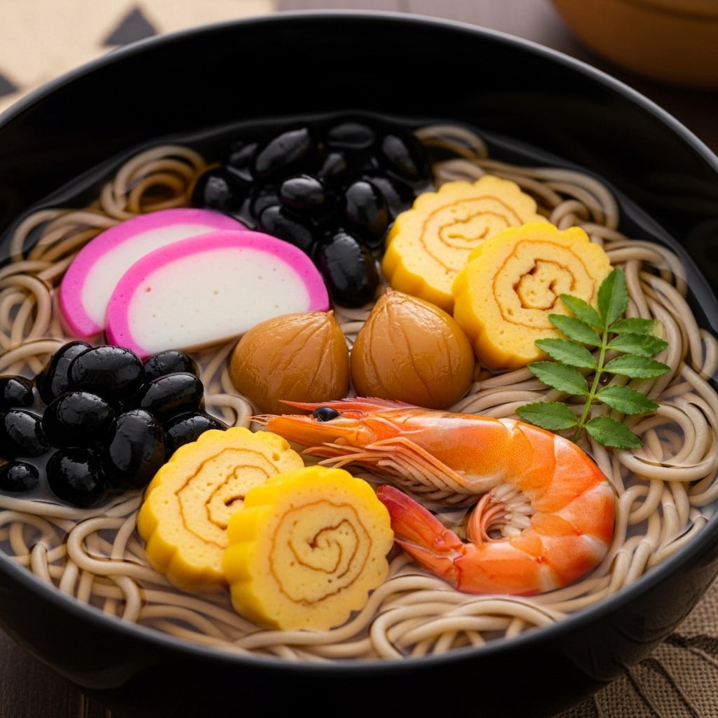 新メニュー「おせち蕎麦」(笑)