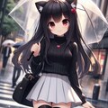 雨降る街中を 3枚目