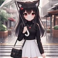 雨降る街中を 4枚目