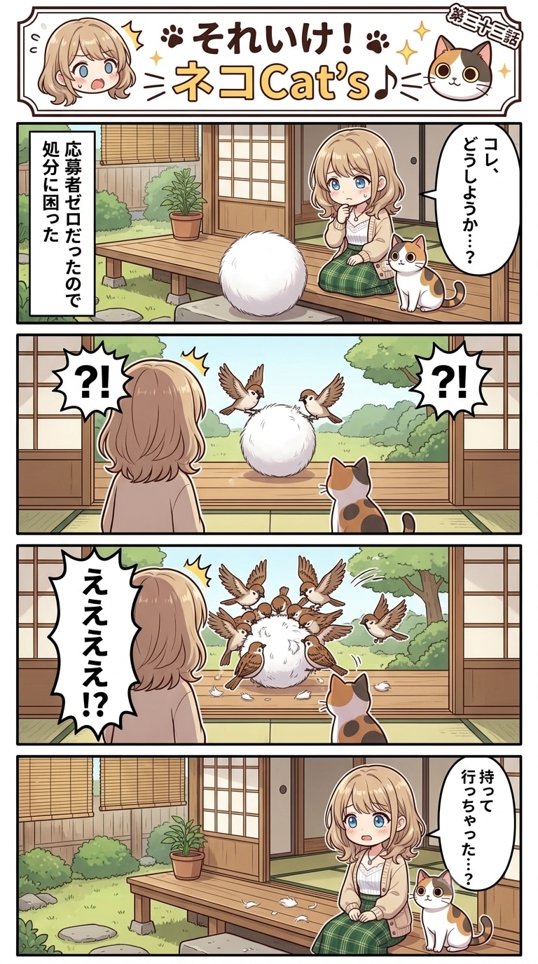 【33話】それいけ！ネコCat's♪(４コマ漫画)