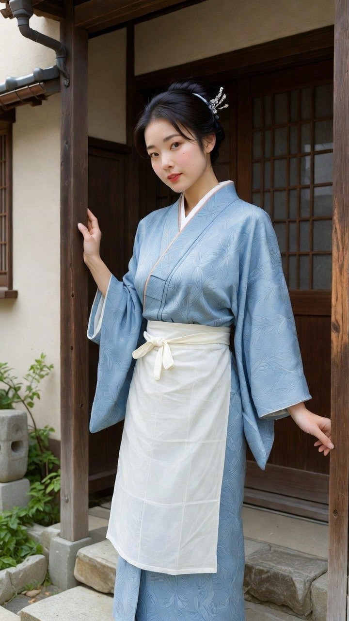 和服奥様騎乗位