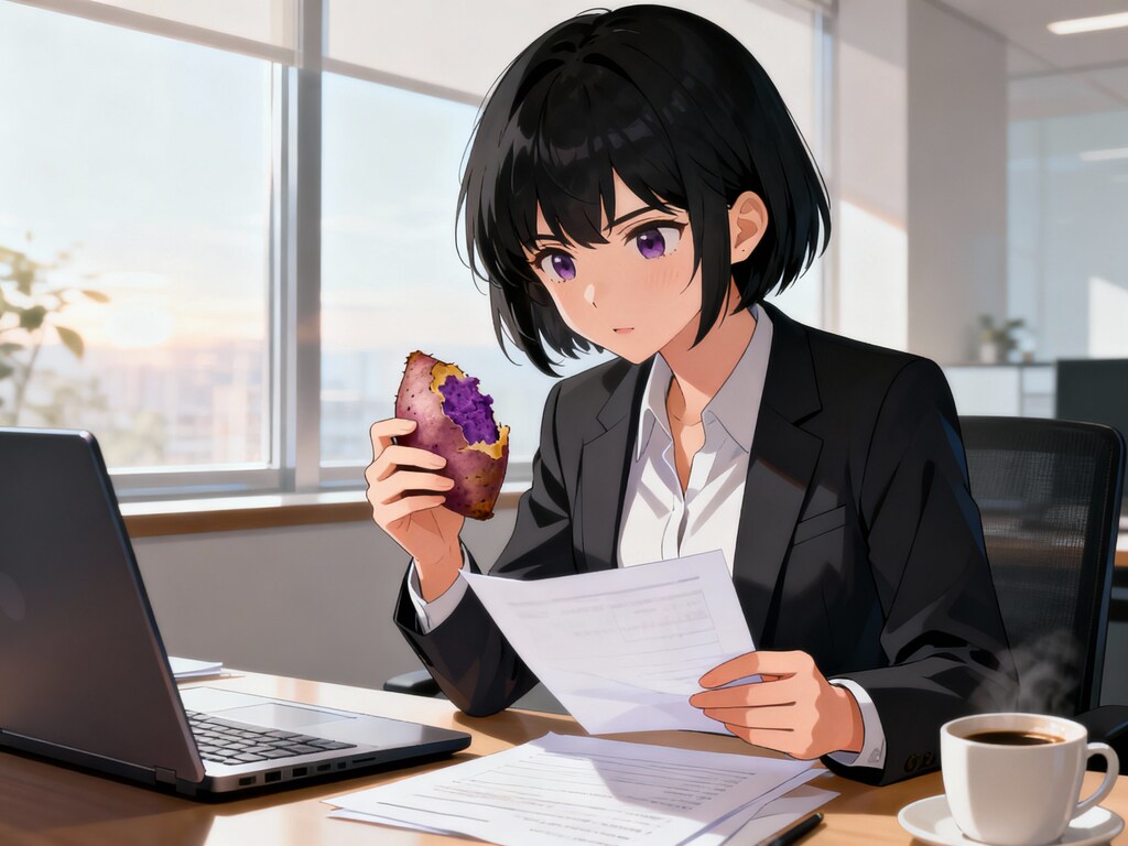 焼き芋でエネルギーチャージ