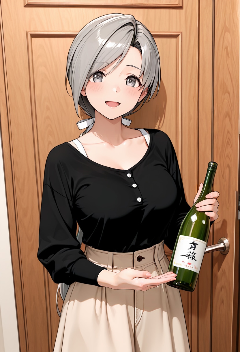 いいお酒が手に入ったんです🤍提督もいかがですか🍶