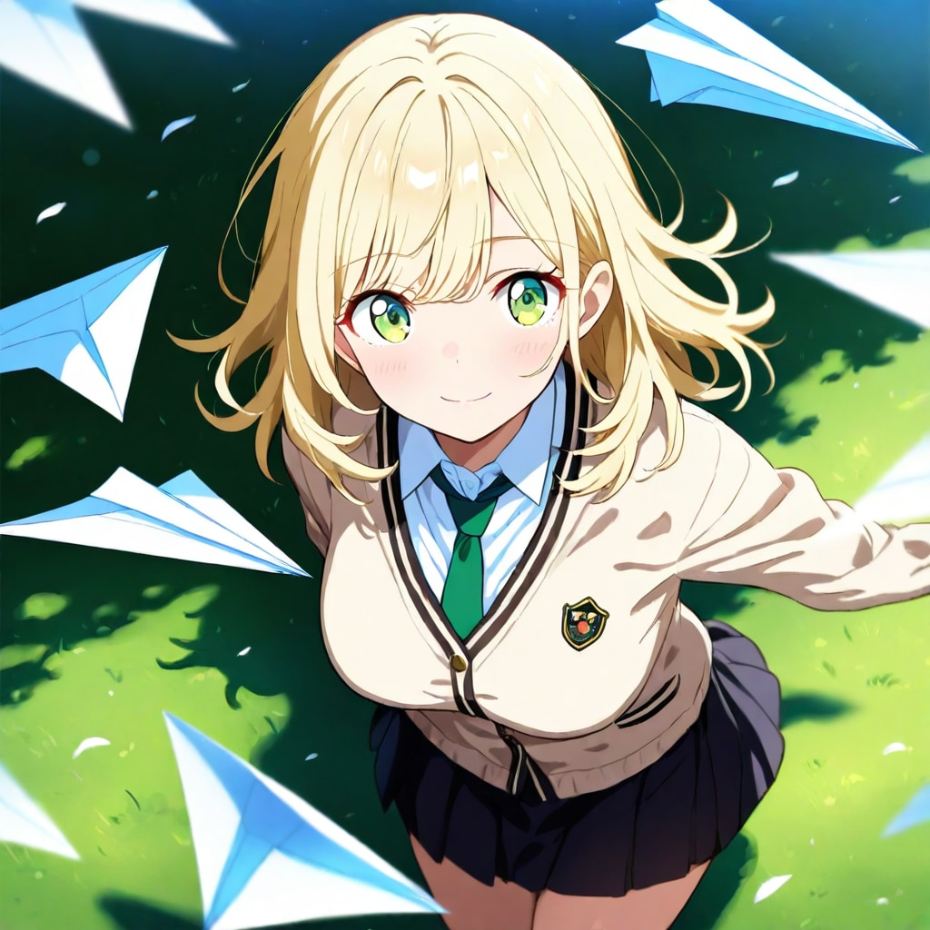 紙飛行機と沙也ちゃん