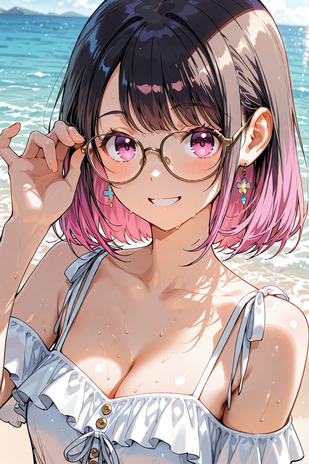 メガネ美少女 | の人気AIイラスト・グラビア