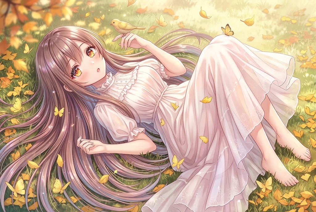 黄金の小鳥と少女の午後