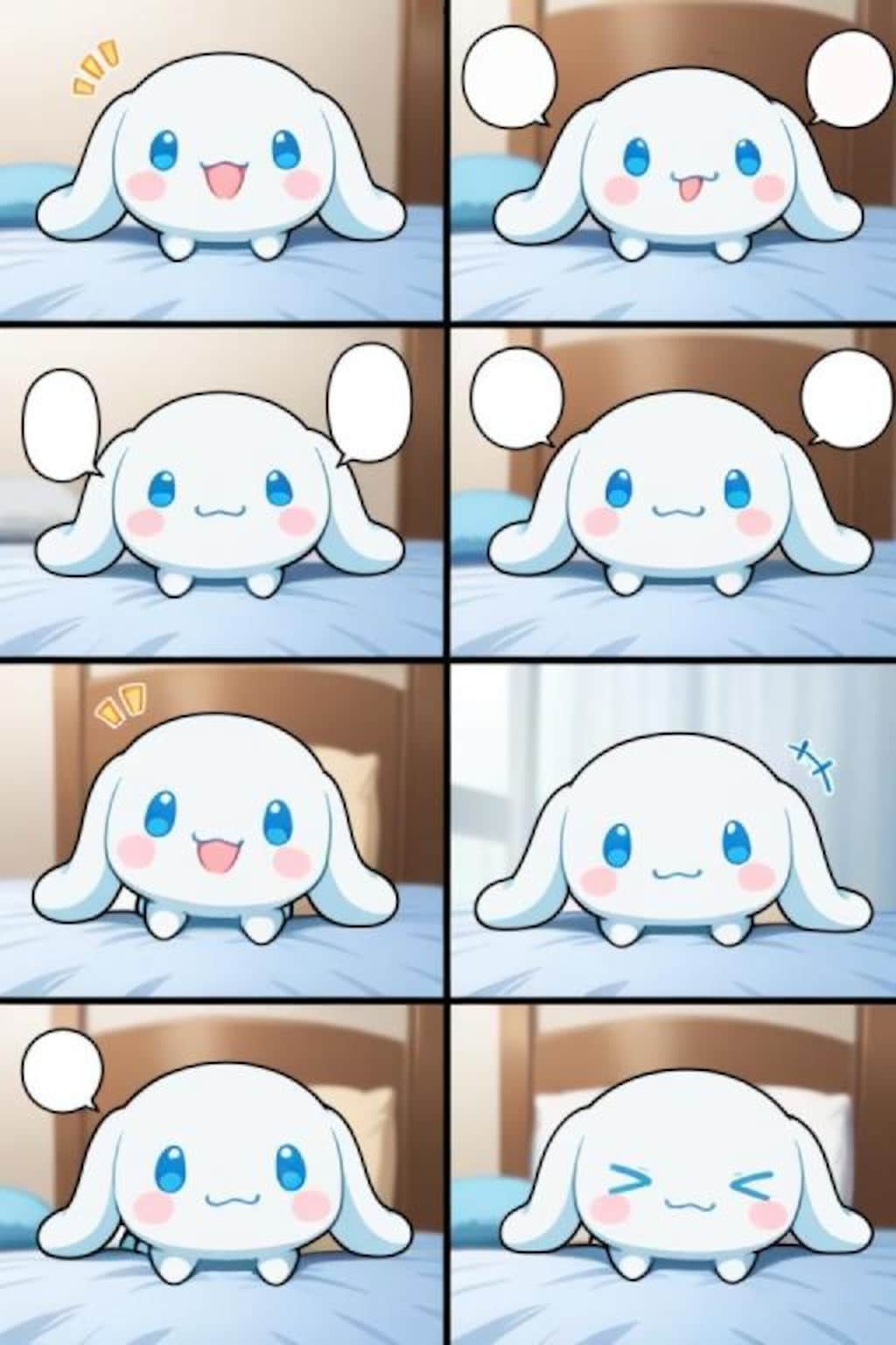 シナモロール　漫画風