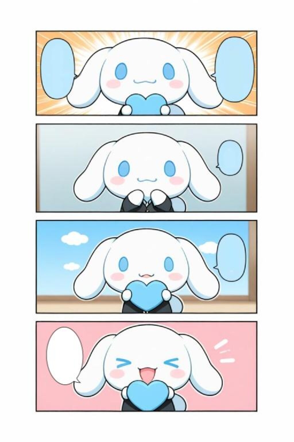 シナモロール　漫画風