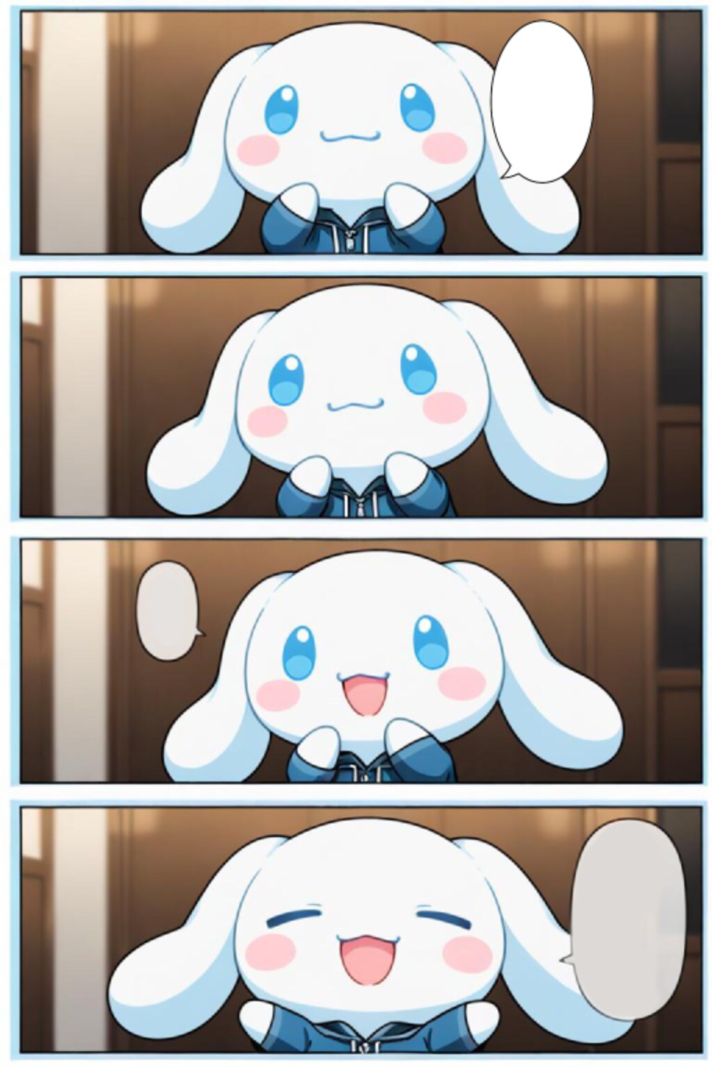 シナモロール　漫画風