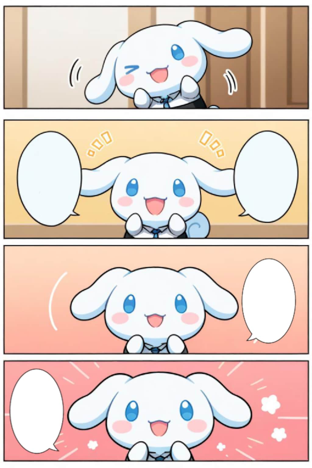 シナモロール　漫画風