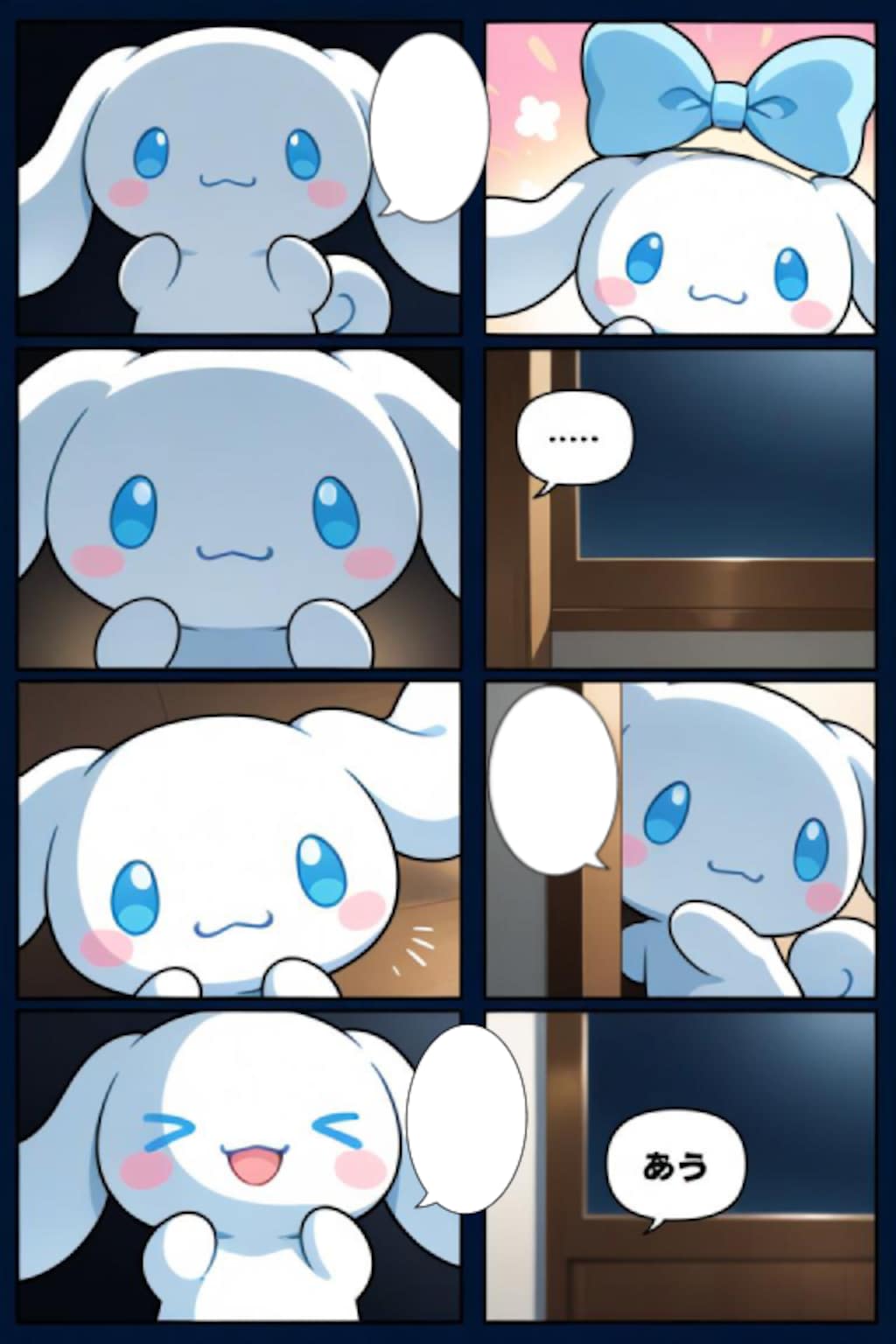 シナモロール　漫画風