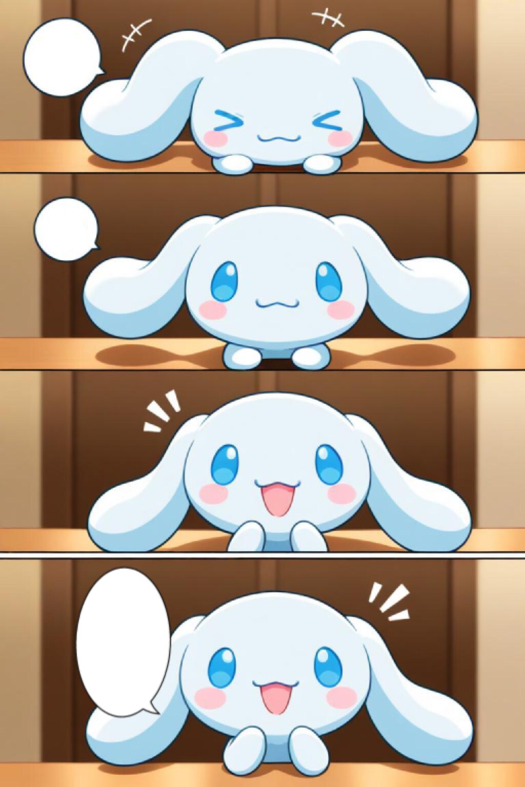 シナモロール　漫画風